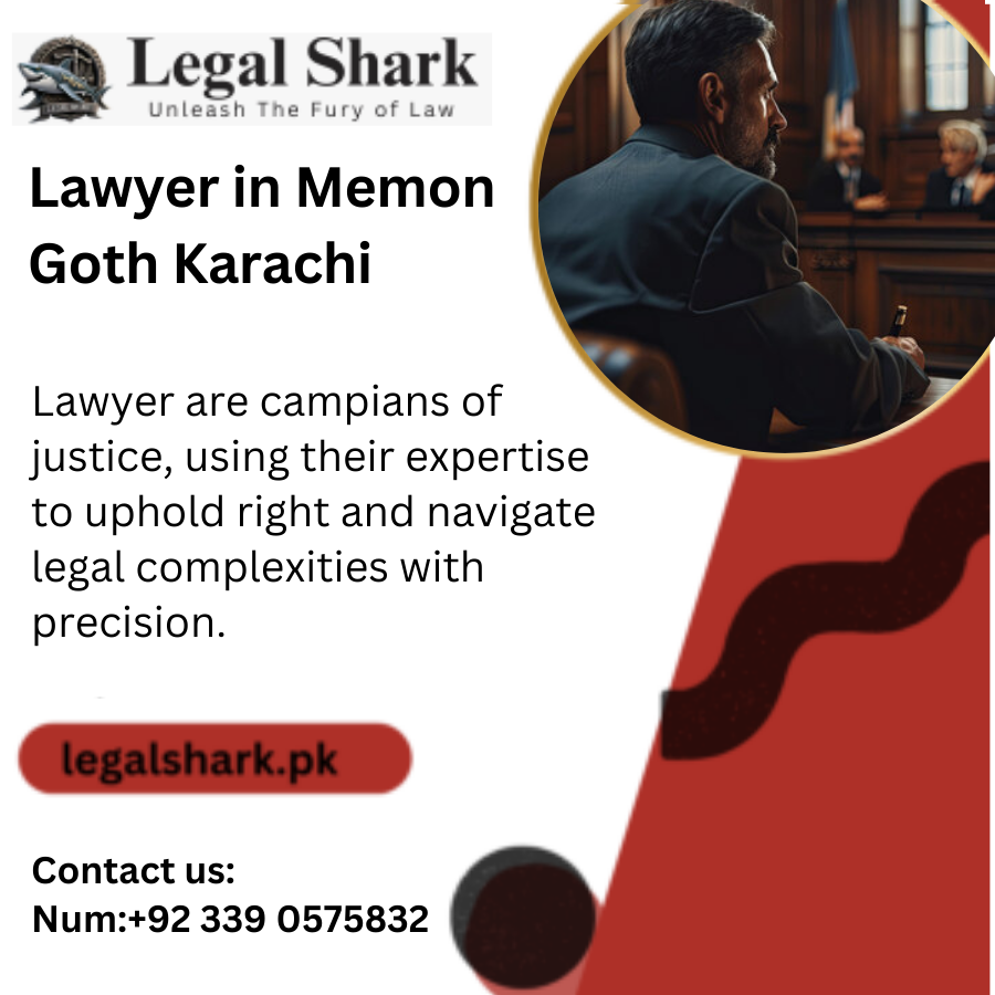 Lawyer in Memon Goth Karachi